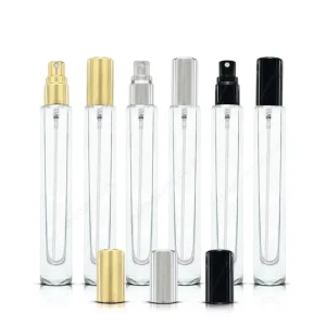 Pack of 6 - 10ml Round Perfume Glass Spray Bottles Travel Sample Size Thick Base