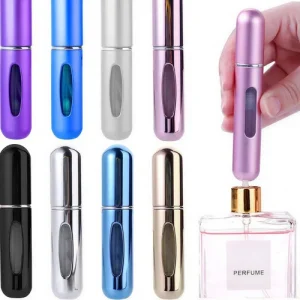 Refillable Perfume Atomiser 5 ml Spray Pump Portable Bottles Ideal for Travel