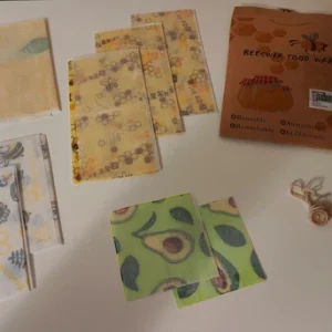 8 Beeswax Food Wraps Reusable Cover multi-size washable Eco Friendly Clingfilm