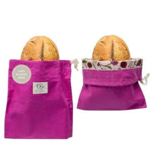 Bee’s Wrap Beeswax Bread Bag - 2 Meadow Magic Reusable Beeswax-Lined Bread St...